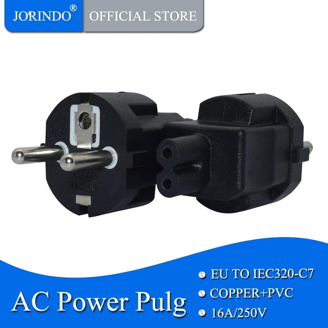 JORINDO EU to IEC320 C7 AC  ,  ǥ 2 -8 ׸ 2 , Ʈ   ῡ , 4.8mm